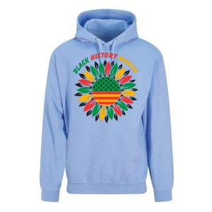 Black History Month Sunflower Flag Unisex Surf Hoodie