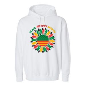 Black History Month Sunflower Flag Garment-Dyed Fleece Hoodie