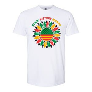 Black History Month Sunflower Flag Softstyle CVC T-Shirt