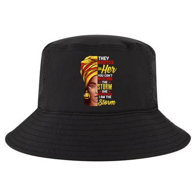 Black History Month African American I Am The Storm Gift Cool Comfort Performance Bucket Hat