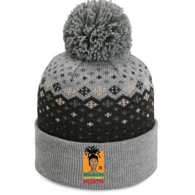 Black History Month African Anime Dreadlocks Meaningful Gift The Baniff Cuffed Pom Beanie