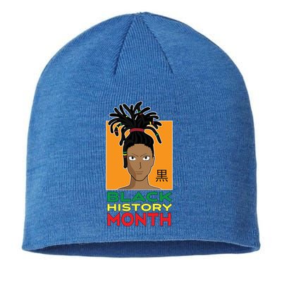 Black History Month African Anime Dreadlocks Meaningful Gift Sustainable Beanie