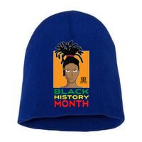 Black History Month African Anime Dreadlocks Meaningful Gift Short Acrylic Beanie