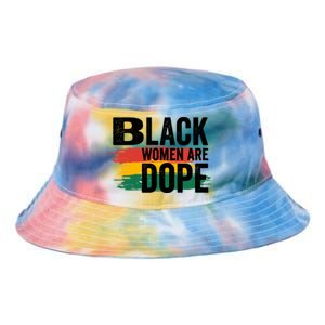 Black History Month Proud Black Black Are Dope Gift Tie Dye Newport Bucket Hat