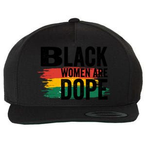 Black History Month Proud Black Black Are Dope Gift Wool Snapback Cap