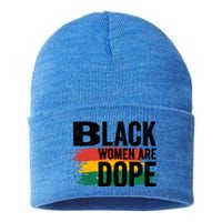 Black History Month Proud Black Black Are Dope Gift Sustainable Knit Beanie