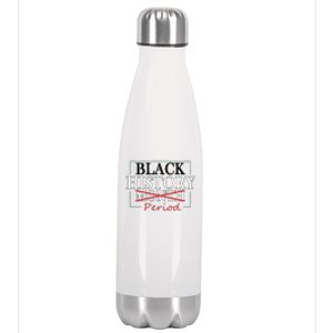 Black History Month Period Gift Stainless Steel Insulated Water Bottle