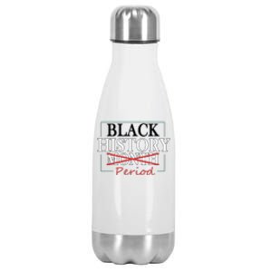 Black History Month Period Gift Stainless Steel Insulated Water Bottle