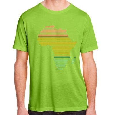 Black History Month African Map Gift Adult ChromaSoft Performance T-Shirt