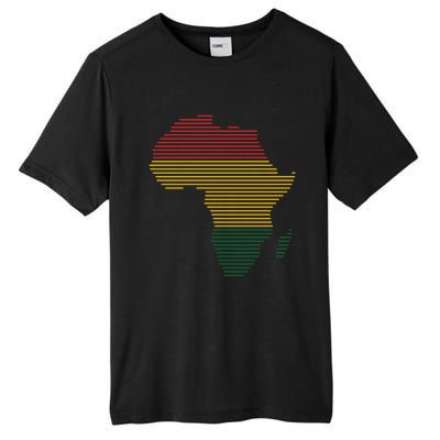 Black History Month African Map Gift Tall Fusion ChromaSoft Performance T-Shirt