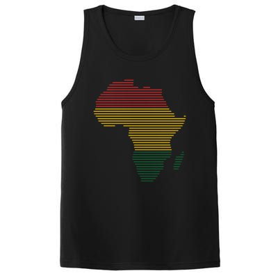 Black History Month African Map Gift PosiCharge Competitor Tank