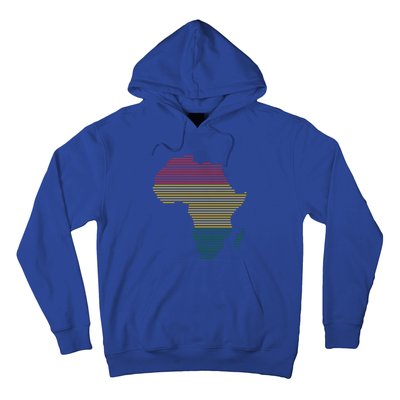 Black History Month African Map Gift Hoodie