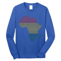 Black History Month African Map Gift Long Sleeve Shirt