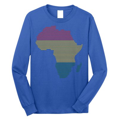 Black History Month African Map Gift Long Sleeve Shirt