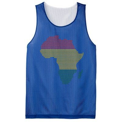 Black History Month African Map Gift Mesh Reversible Basketball Jersey Tank