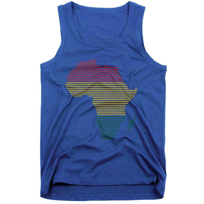 Black History Month African Map Gift Tank Top