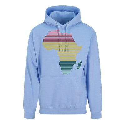 Black History Month African Map Gift Unisex Surf Hoodie