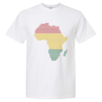 Black History Month African Map Gift Garment-Dyed Heavyweight T-Shirt