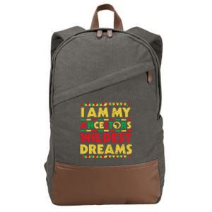 Black History Month Tee , Ancestors Wildest Dreams Cotton Canvas Backpack