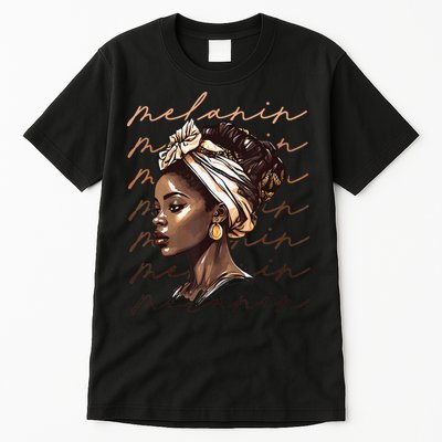 Black History Month African American Black Melanin Queen Tall T-Shirt