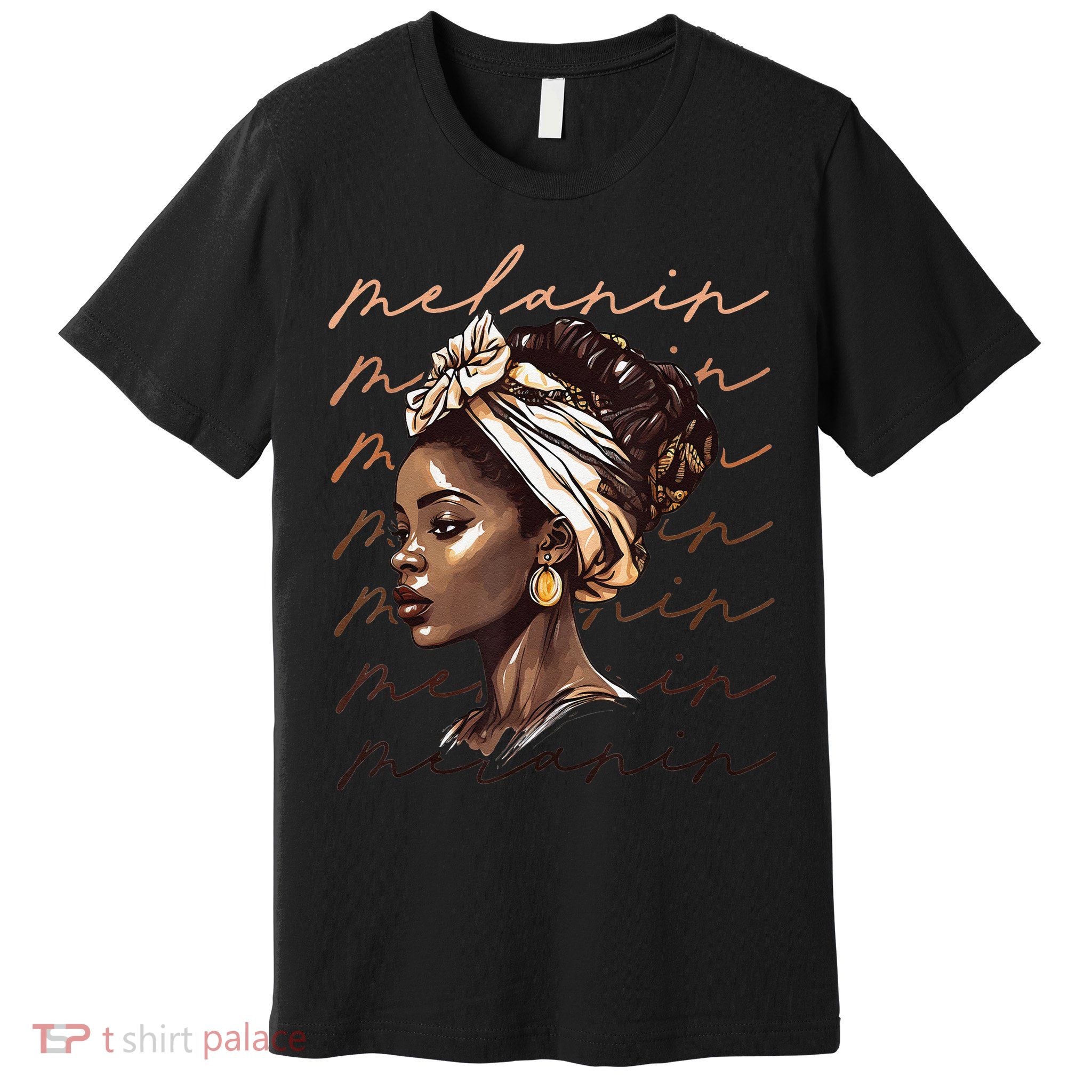 Black History Month African American Black Melanin Queen Premium T-Shirt