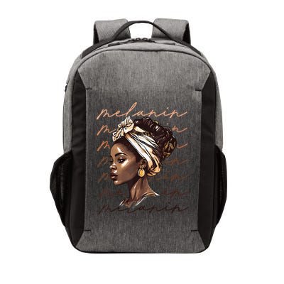Black History Month African American Black Melanin Queen Vector Backpack