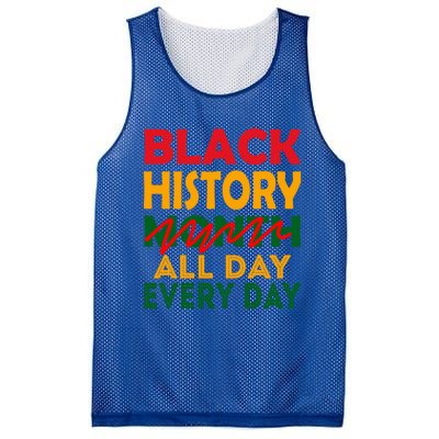 Black History Month All Day Every Day African American Pride Gift Mesh Reversible Basketball Jersey Tank