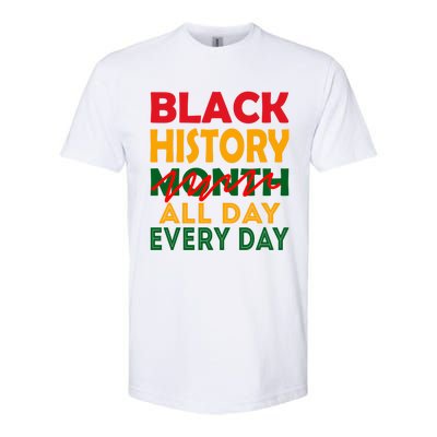 Black History Month All Day Every Day African American Pride Gift Softstyle® CVC T-Shirt