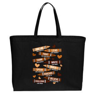 Black History Month Dream Like Martin Leaders Juneteenth Meaningful Gift Cotton Canvas Jumbo Tote