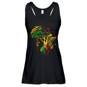 Black History Month African American Ancestors' Roots Ladies Essential Flowy Tank