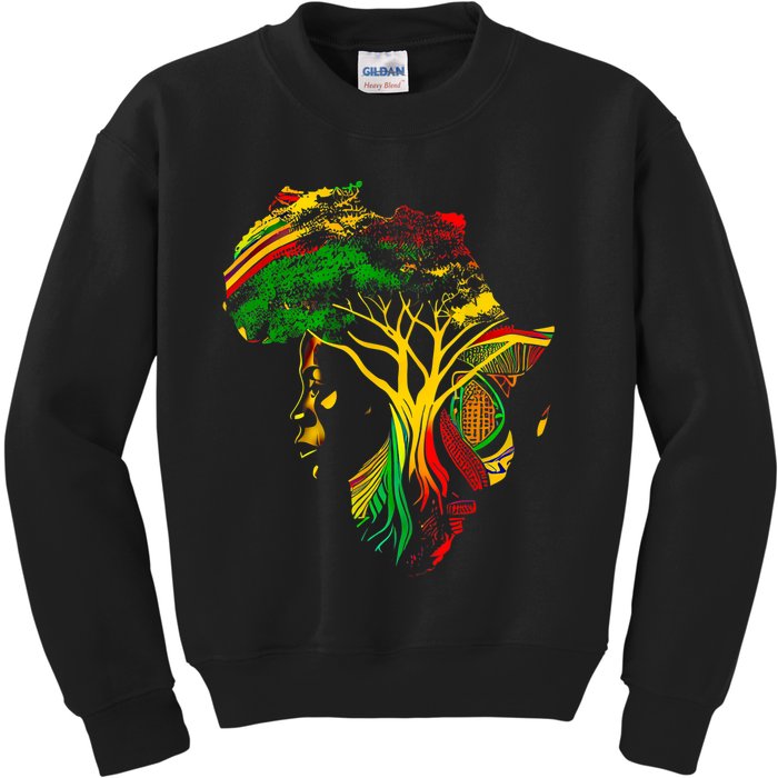 Black History Month African American Ancestors' Roots Kids Sweatshirt