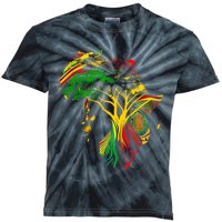 Black History Month African American Ancestors' Roots Kids Tie-Dye T-Shirt