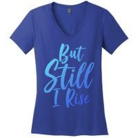 Black History Month But Still I Rise Great Gift Women's V-Neck T-Shirt