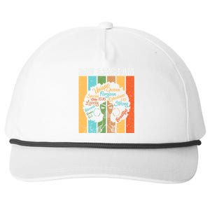 Black History Month Black African American Gift Snapback Five-Panel Rope Hat