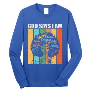 Black History Month Black African American Gift Long Sleeve Shirt