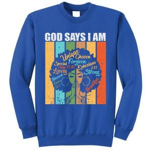 Black History Month Black African American Gift Tall Sweatshirt