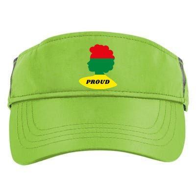 Black History Month Proud Female Adult Drive Performance Visor