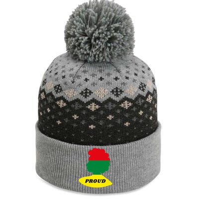 Black History Month Proud Female The Baniff Cuffed Pom Beanie