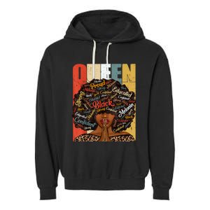 Black History Month Shirts Juneteenth Shirts For Black Queen Garment-Dyed Fleece Hoodie