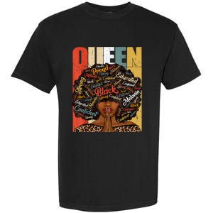 Black History Month Shirts Juneteenth Shirts For Black Queen Garment-Dyed Heavyweight T-Shirt