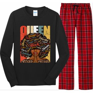 Black History Month Shirts Juneteenth Shirts For Black Queen Long Sleeve Pajama Set