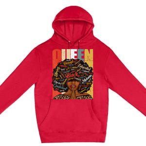 Black History Month Shirts Juneteenth Shirts For Black Queen Premium Pullover Hoodie