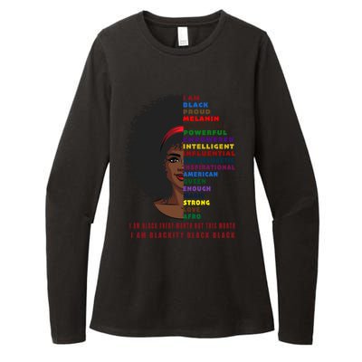 Black History Month Funny Gift Melanin Black Magic Cute Gift Womens CVC Long Sleeve Shirt