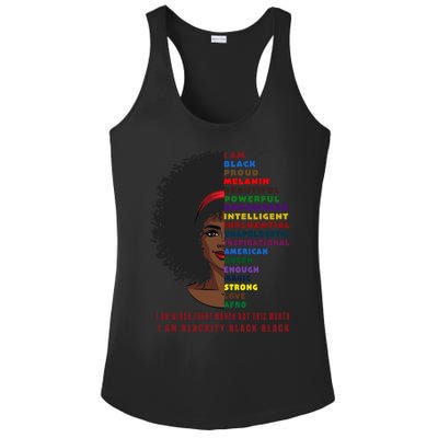 Black History Month Funny Gift Melanin Black Magic Cute Gift Ladies PosiCharge Competitor Racerback Tank