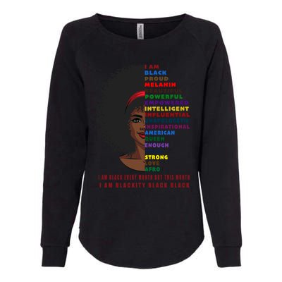 Black History Month Funny Gift Melanin Black Magic Cute Gift Womens California Wash Sweatshirt