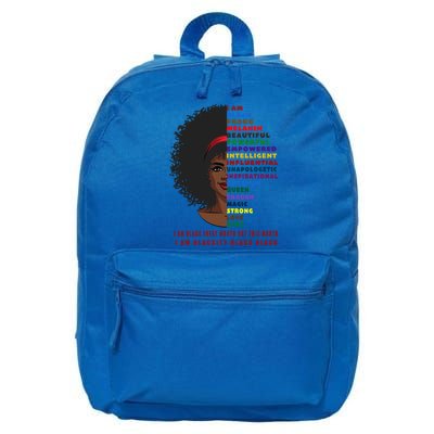 Black History Month Funny Gift Melanin Black Magic Cute Gift 16 in Basic Backpack