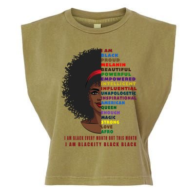 Black History Month Funny Gift Melanin Black Magic Cute Gift Garment-Dyed Women's Muscle Tee