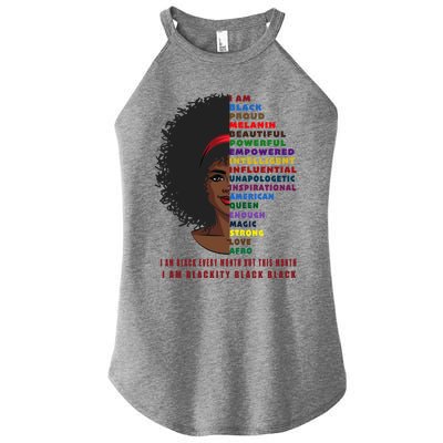 Black History Month Funny Gift Melanin Black Magic Cute Gift Women's Perfect Tri Rocker Tank