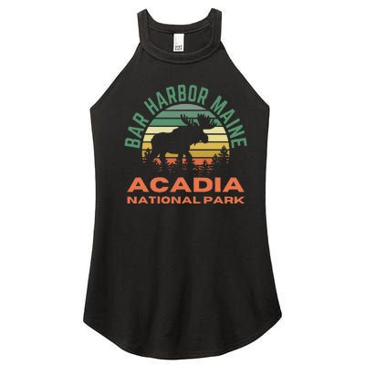 Bar Harbor Maine Acadia National Park Moose Women’s Perfect Tri Rocker Tank