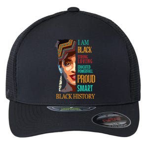 Black History Month Funny Gift Flexfit Unipanel Trucker Cap